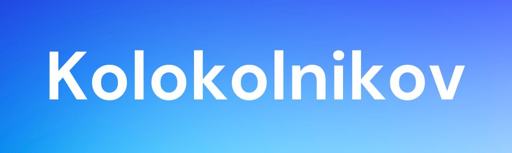 kolokolnikov.info